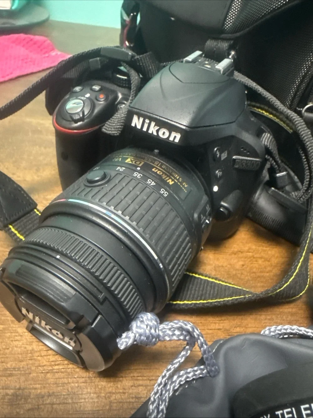 Nikon D3300 DSLR Camera with Black Lens - Nikon Black